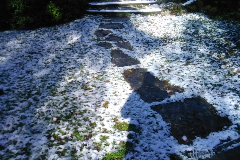 prima neve a Castel del Monte