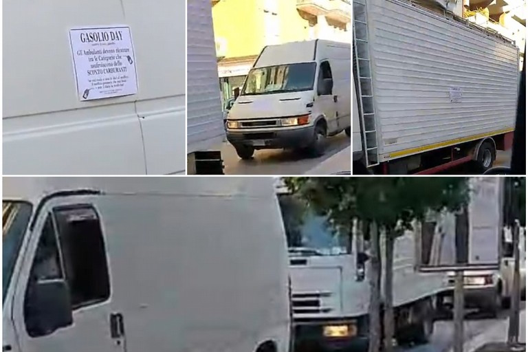 protesta degli ambulanti per il caro carburanti