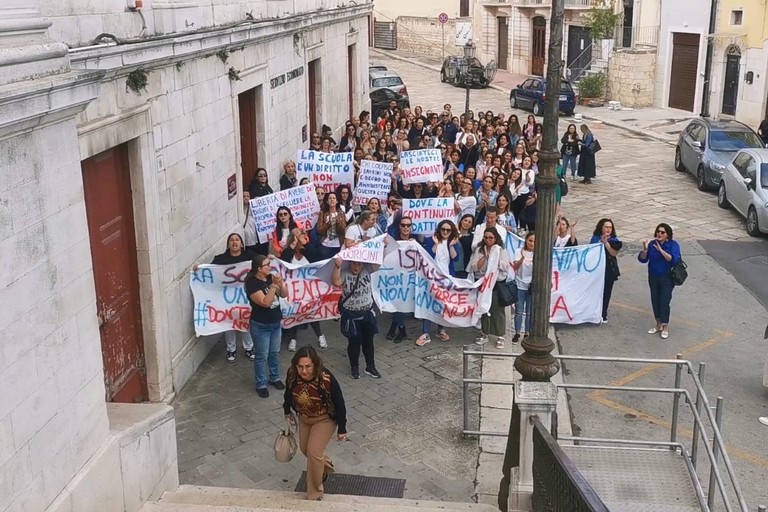 protesta Andria dimensionamento scolastico