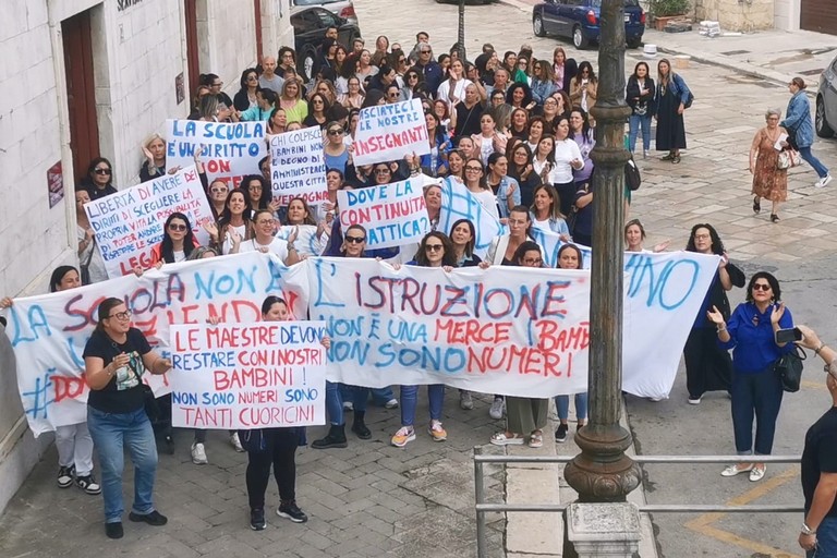 protesta Andria dimensionamento scolastico