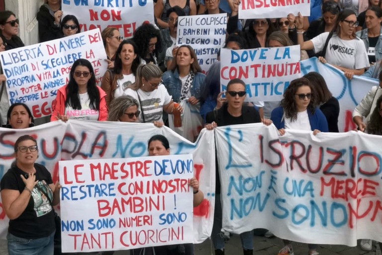 protesta Andria dimensionamento scolastico