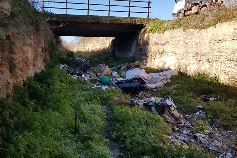 pulizia canalone Ciappetta Camaggio