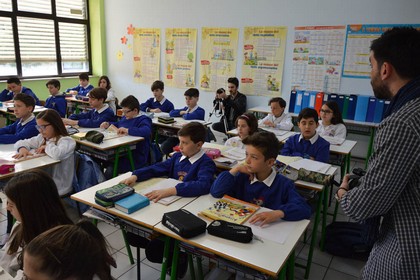 Riprese in Aula del cortometraggio Belli e non Bulli