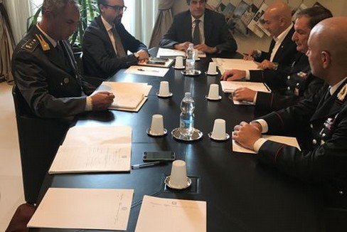 Riunione Prefettura con forze dell'ordine