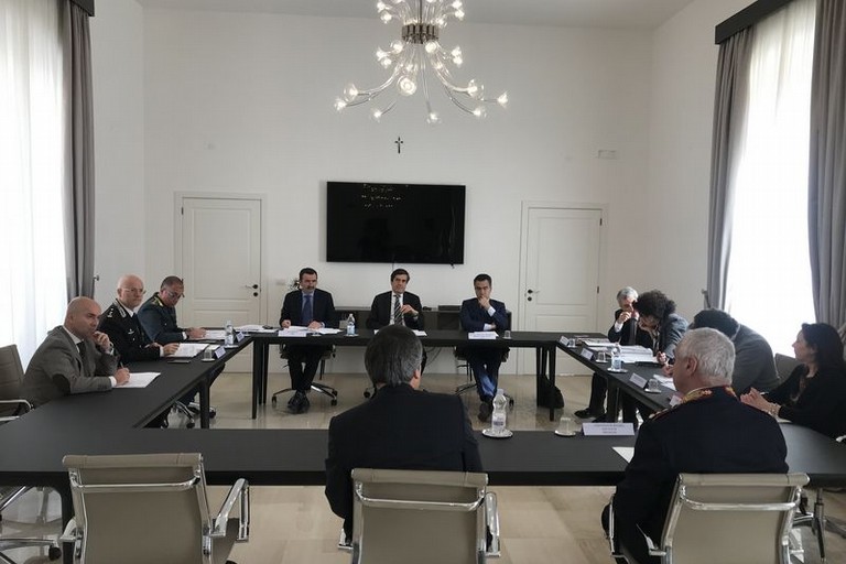 Riunione in Prefettura con il Questore Bisogno