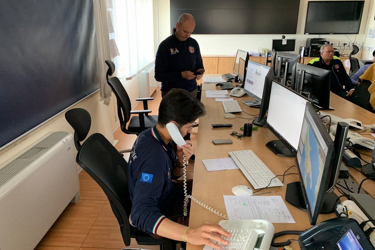 sala operativa della Protezione civile
