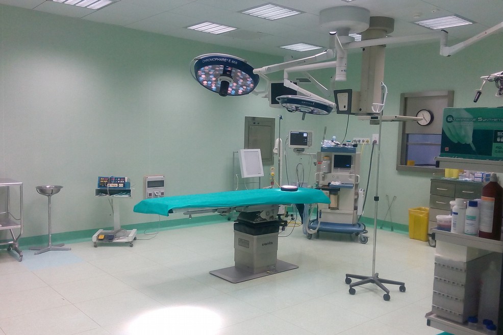 Piastra operatoria chirurgica nell'ex ospedale di Trani
