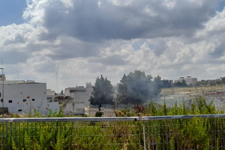 incendio quartiere di San Valentino