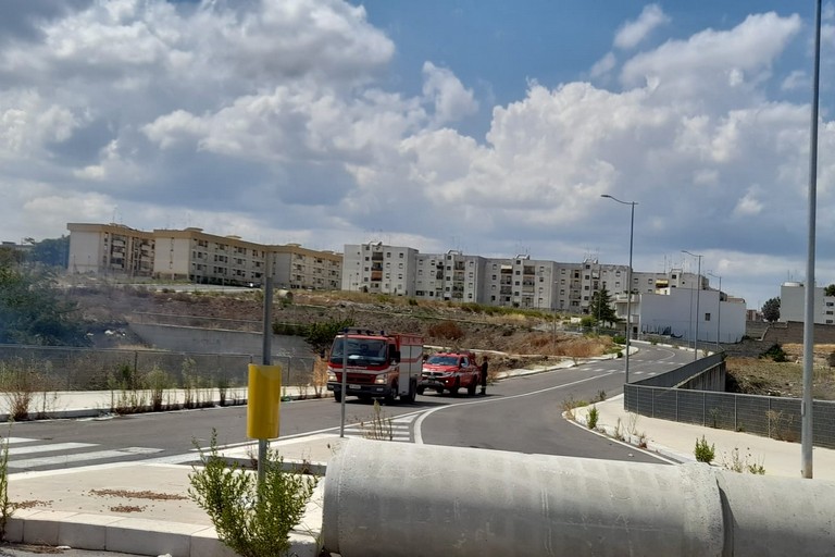incendio quartiere di San Valentino