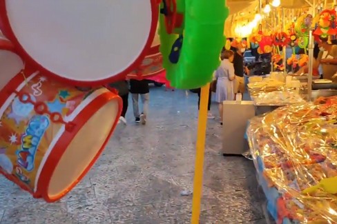 bancarella per la festa patronale
