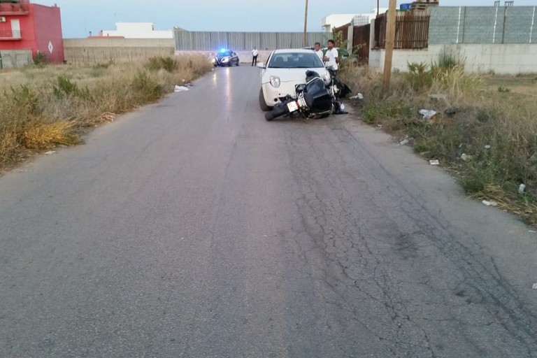 incidente stradale in via Da Villa