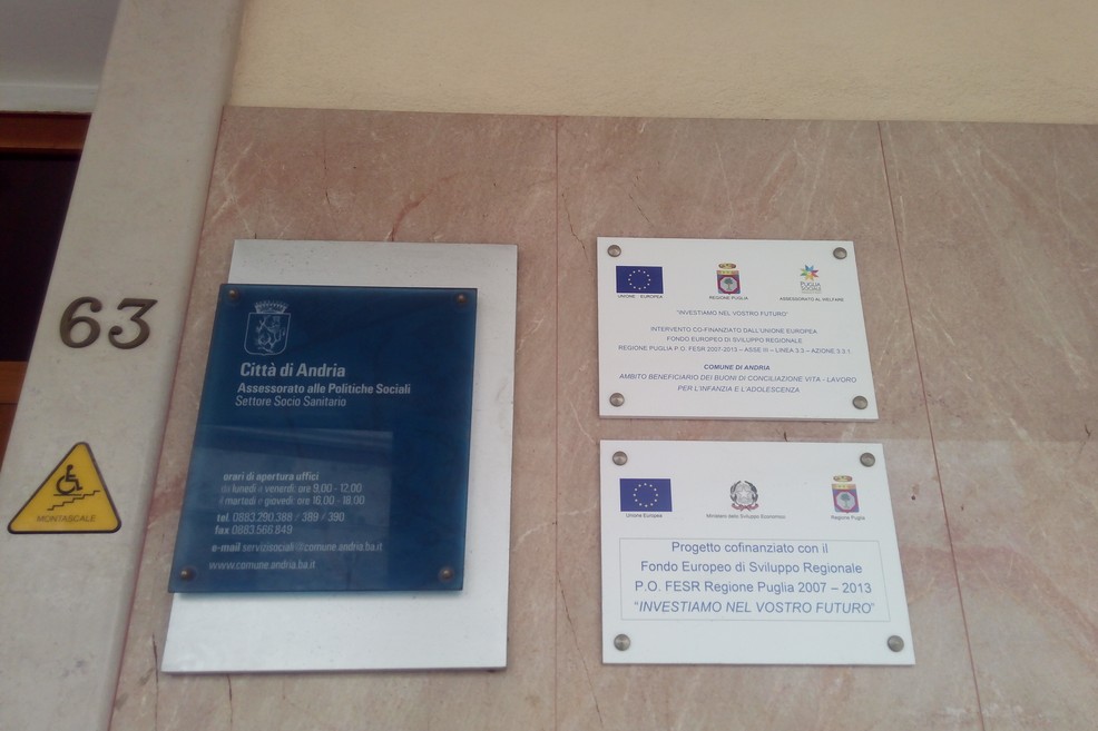 Settore Socio sanitario Comune di Andria