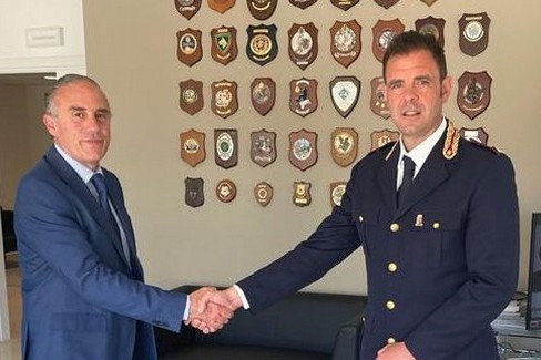 da sx il Questore Pellicone ed il dottor Claudio Spadaro