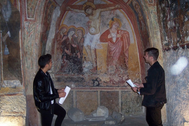 la chiesa rupestre di Santa Croce
