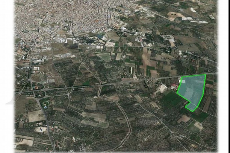 area su cui sorgerà il nuovo ospedale di Andria