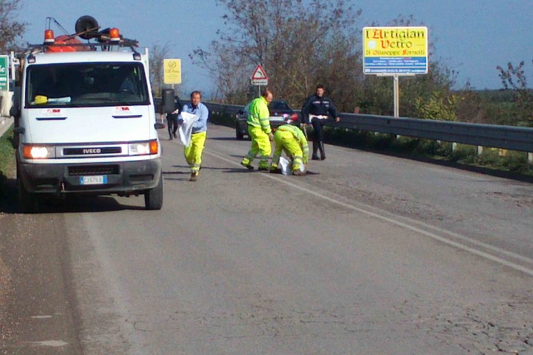 lavori strada tangenziale