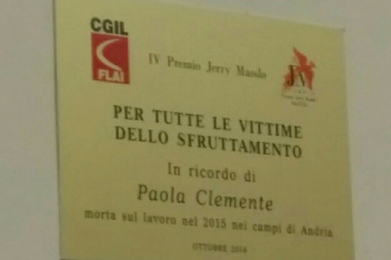 targa per paola