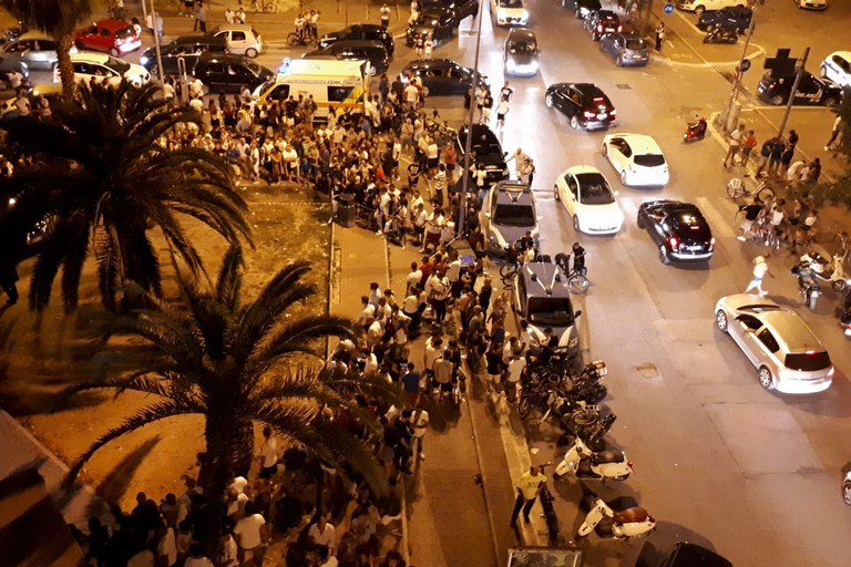 via Ospedaletto angolo corso Europa Unita