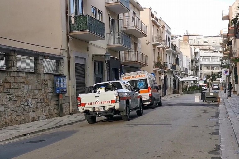 intervento dei Vigili del fuoco e del 118