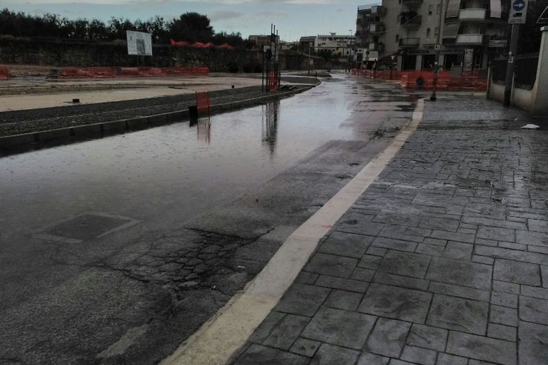 via Bisceglie allagata