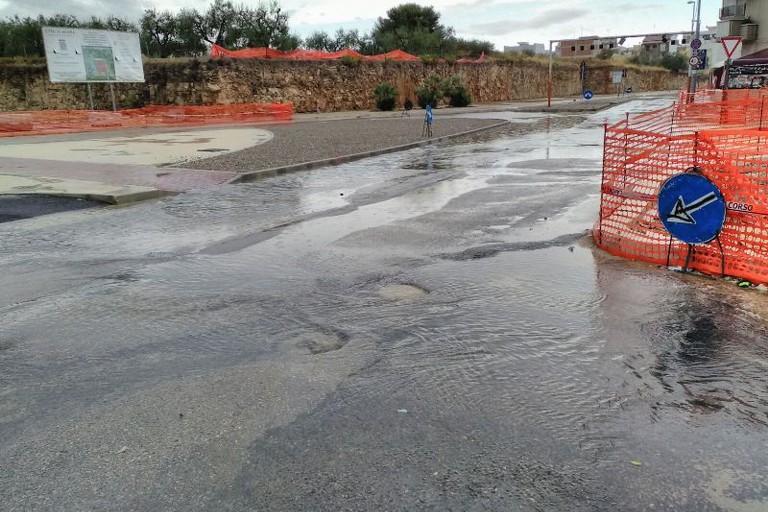 via Bisceglie allagata