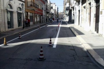 Via Regina Margherita: segnaletica orizzontale e chiusura a tratti