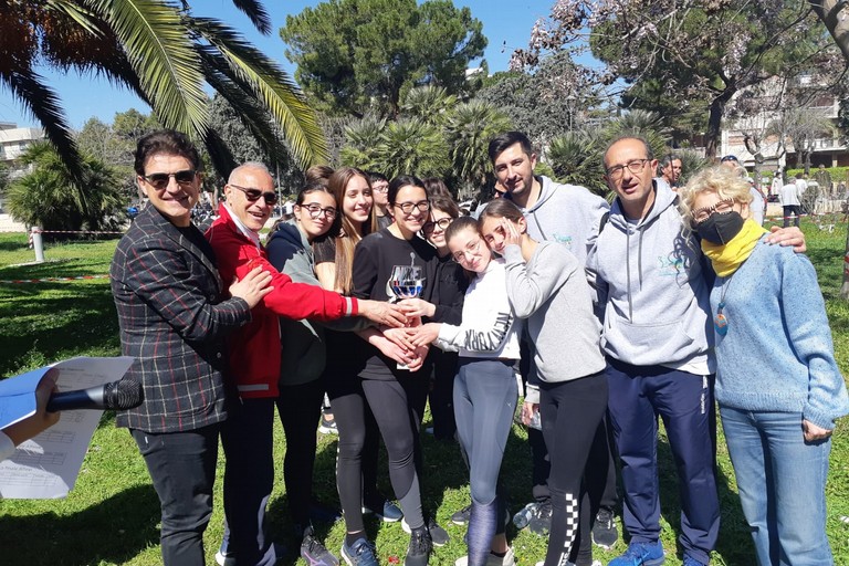 Corsa campestre provinciale nella villa comunale