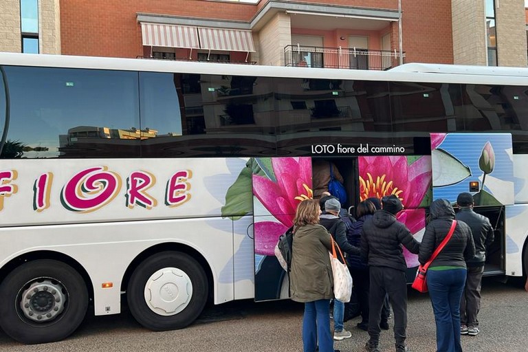 pullman partiti questa mattina alla volta della Capitale