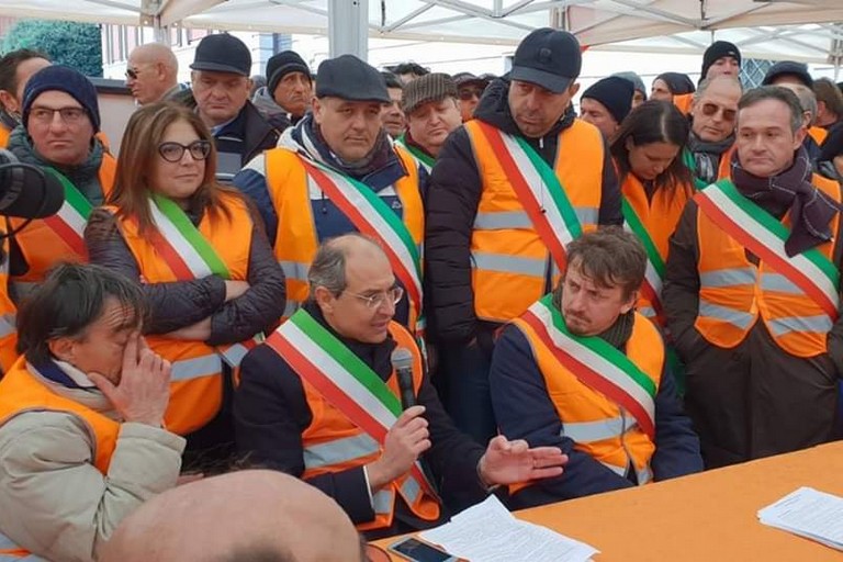 Protesta dei Sindaci pugliesi