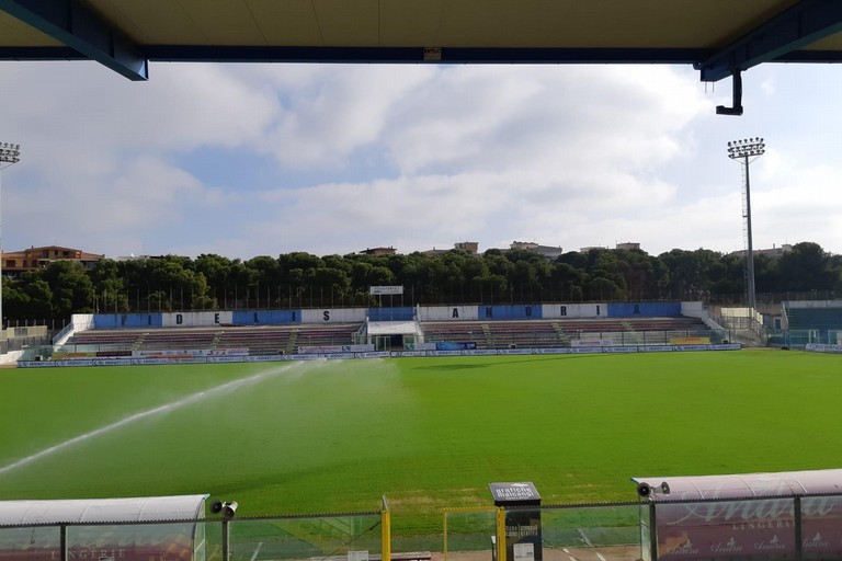 Il nuovo manto erboso dello stadio