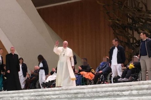Rsa Madonna della Pace dal Papa