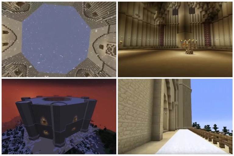 Castel del Monte con Minecraft
