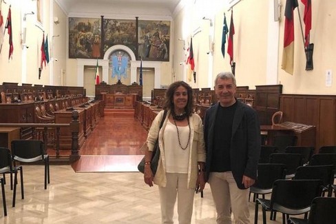 Tufariello con ambasciatore colombiano