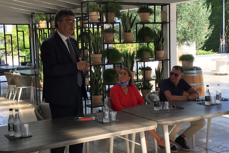 L'On. Emanuele Fiano ad Andria per sostenere Giovanna Bruno. <span>Foto Antonio D'Oria</span>