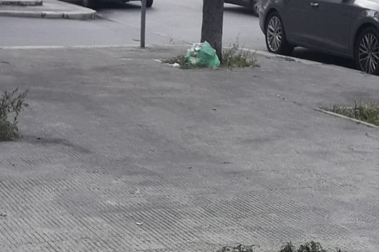 Rifiuti abbandonati in via Annunziata
