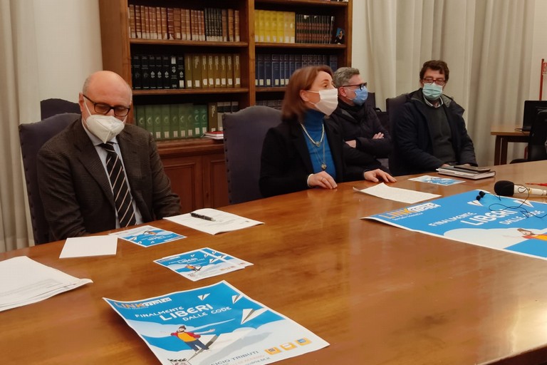 Conferenza stampa sugli accertamenti tributari. <span>Foto Antonio D'Oria</span>