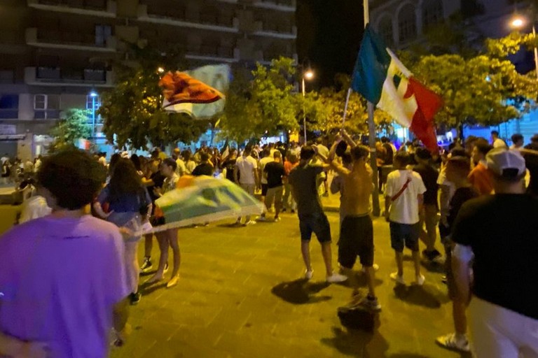 Festa ad Andria per la vittoria dell'Italia all'Europeo