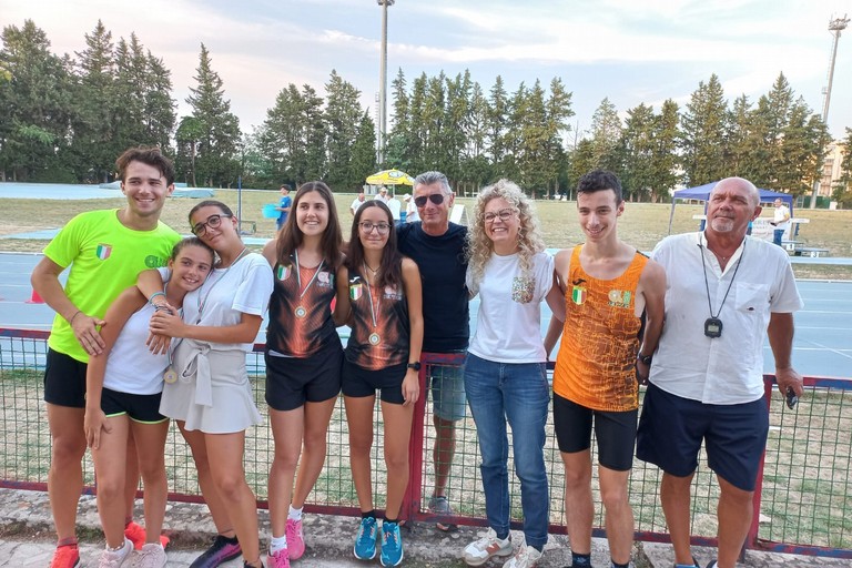 Gli atleti andriesi in gara a Matera
