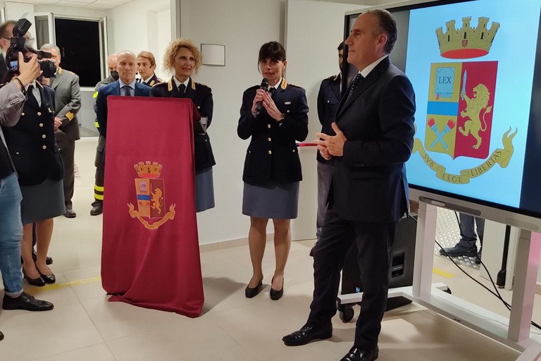 Cerimonia per il primo anniversario della Questura. <span>Foto Antonio D'Oria</span>